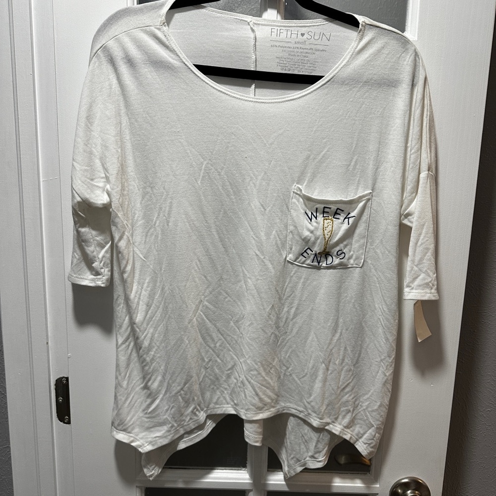 NWT Fifth Sun Weekends Champagne Top Size Small - Picture 1 of 5